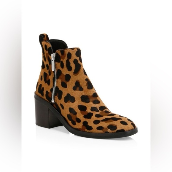 3.1 Phillip Lim Leopard Print Ankle Boots - Picture 1 of 11